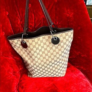GUCCI GG JACQUARD ECLIPSE TOTE BAG